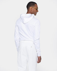 White Hoodie in double jersey Compact Cotton | Filatori