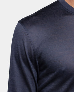 Blue Tech Long Sleeve T-Shirt Wool | Filatori 